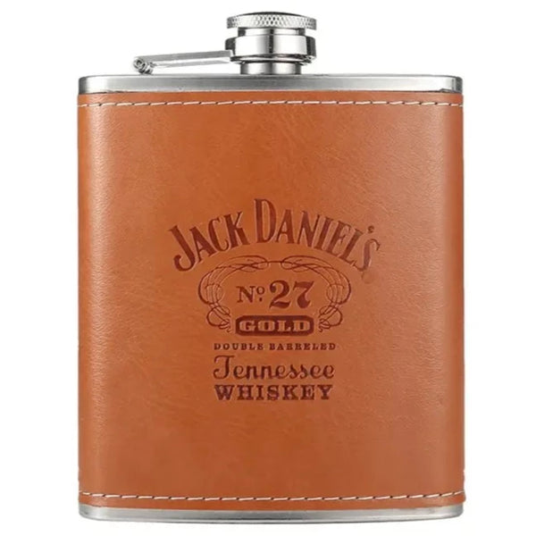 Fiole à Whisky Jack Daniel's en Cuir