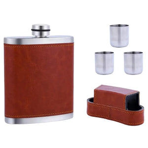 Flasque à Alcool de Luxe avec Verres