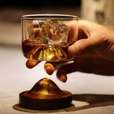 Verre à Whisky en Cristal avec Socle