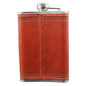 Flasque pour whisky acier inoxydable et cuir Flasque pour whisky acier inoxydable et cuir