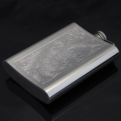 Flasque à Whisky de Luxe en Acier