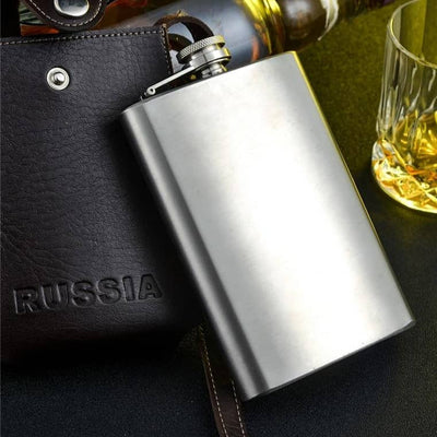 Flasque à Whisky Vintage en Acier