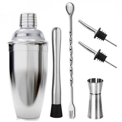 Shaker à Cocktail en Inox avec Accessoires