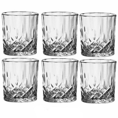 Pack 6 Verres à Whisky Ciselé